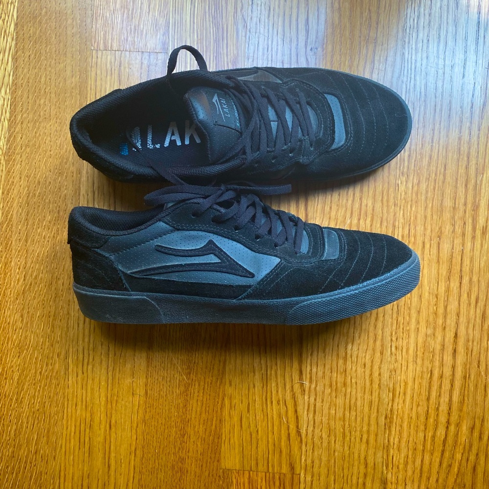 Men’s Lakai Black Skate Shoes size 10